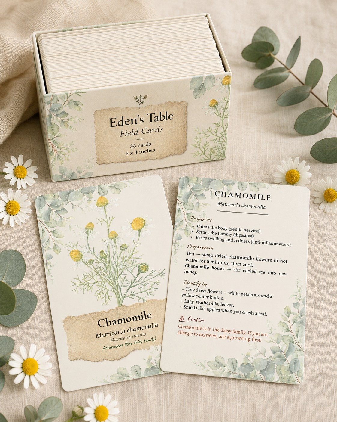 Sprouts Herb Field Cards with rigid storage box